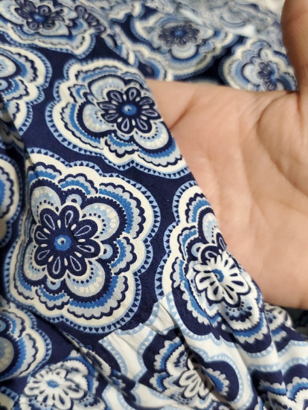 Boden Blue and White Patterned Women’s Maxi Skirt Anthropologie Prairie Farm - Picture 5 of 6